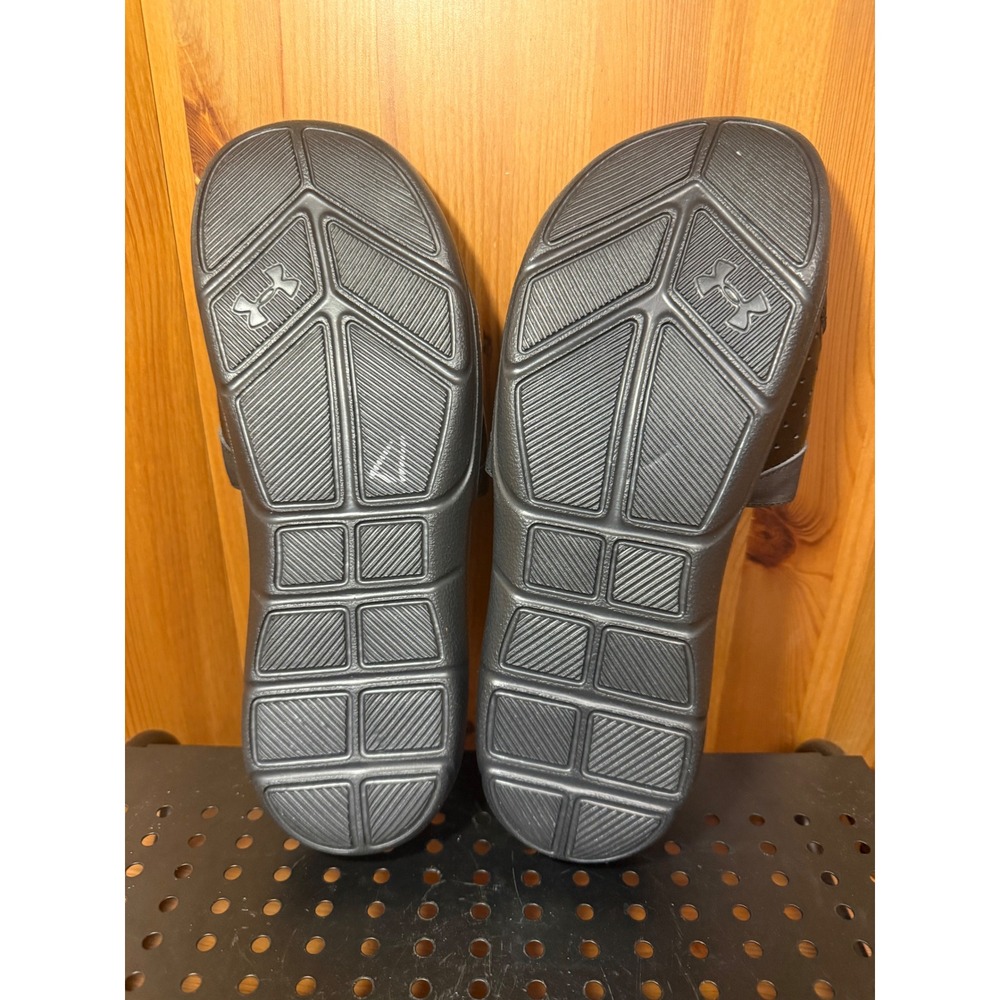 Under Armour Ignite IV Mens Black White 4D Foam Slides Sandals 1252510-001 Sz 11 - Picture 4 of 7